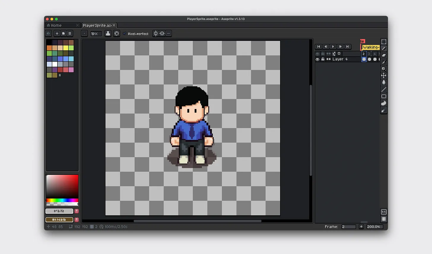 Implementing the player sprite